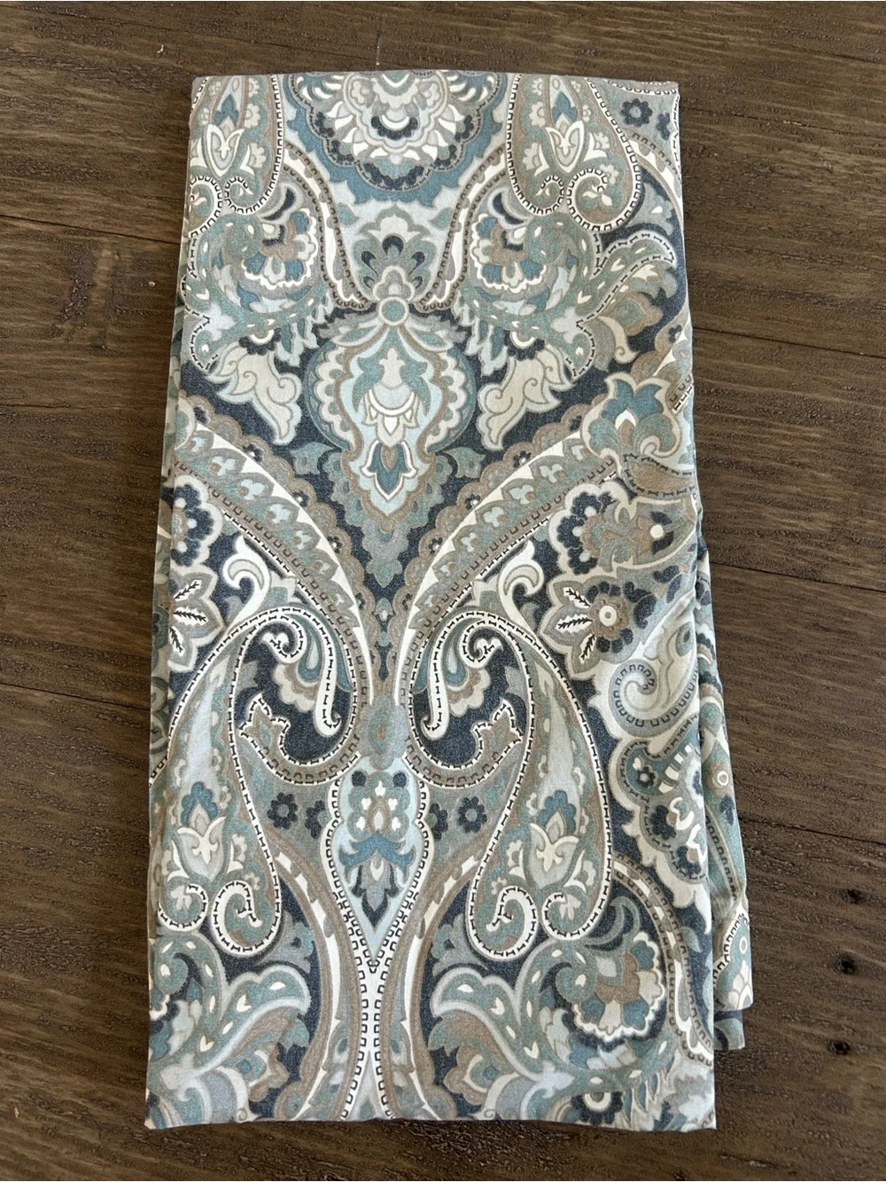 Pottery Barn Mckenna Blue Paisley Shower Curtain